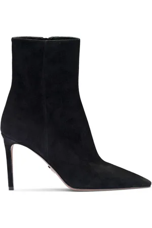 Prada Logo-plaque suede ankle boots