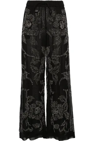 P.A.R.O.S.H. Rilda beaded wide-leg trousers
