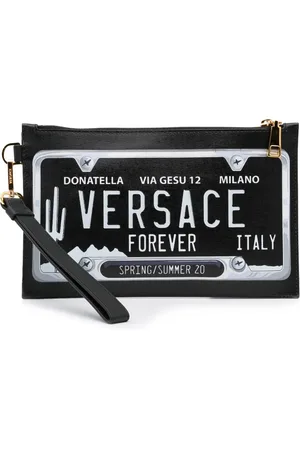 VERSACE 2020 License Plate clutch