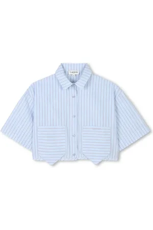 Lanvin Striped cotton shirt and shorts set