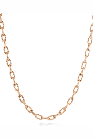 David Yurman 18kt rose DY Madison chain necklace (3mm)