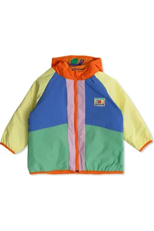 Bobo Choses Colour-block reversible hooded jacket