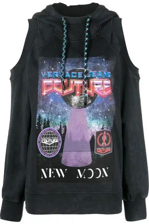 VERSACE Cut-out sleeve hoodie
