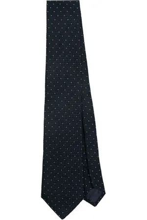 Emporio Armani Patterned-jacquard silk tie