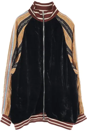 Gucci 2010s printed velour jacket