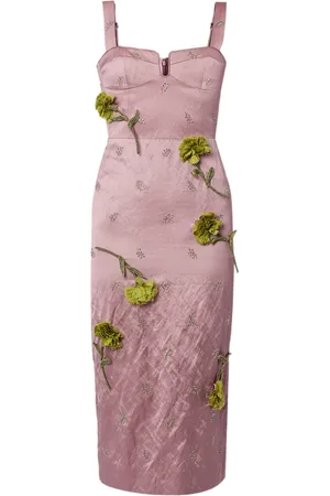Erdem Bustier-neckline cocktail dress