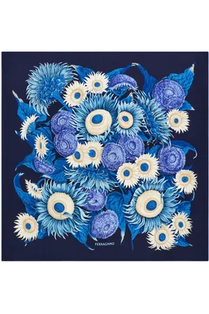 Salvatore Ferragamo Sunflower print silk scarf