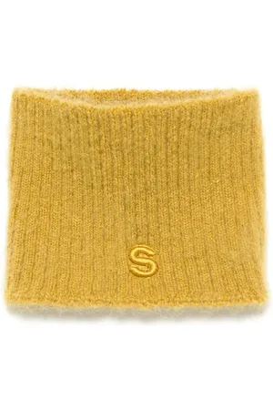 SACAI Logo-embroidered scarf