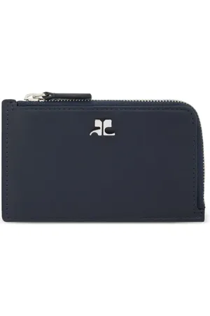 Courrèges Leather zip cardholder