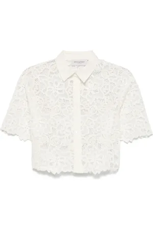 Ermanno Firenze Floral-embroidered shirt