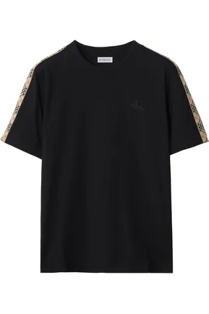 Burberry Check-trim cotton t-shirt