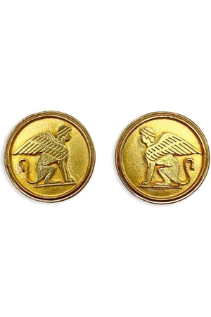 JENNIFER GIBSON JEWELLERY 1970s pre-owned Egyptian Sphinx clip-on earrings