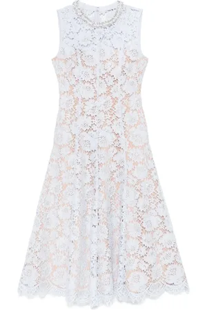 Self-Portrait Fine-lace midi dress