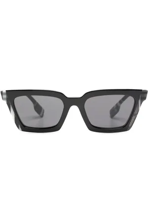 Burberry Engraved-logo rectangle-frame sunglasses