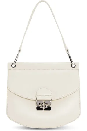 Ganni Butterfly-clasp crossbody bag