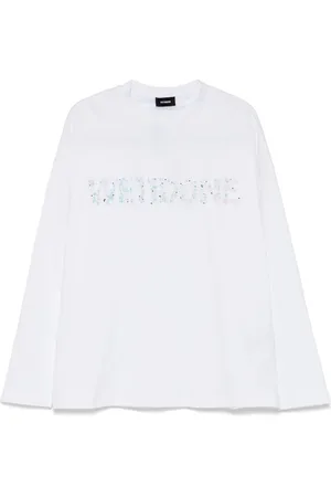 We11 Done Sparkle-logo T-shirt