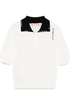 Marni Contrastíng-collar polo shirt