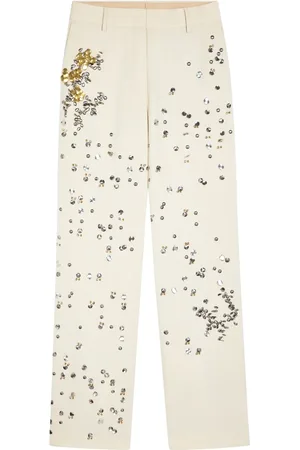 DRIES VAN NOTEN Stud-embellished trousers