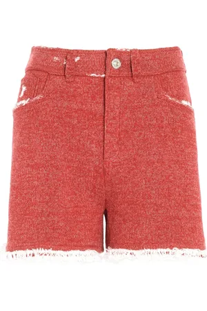 Barrie Fine-knit fringe-detail shorts