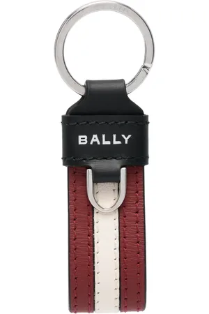 Bally Logo-print leather keyring
