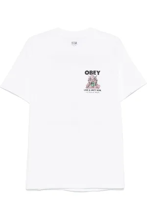 Obey Love & Unity Now-print T-shirt