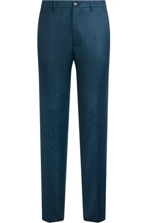 Etro Wool straight-leg trousers