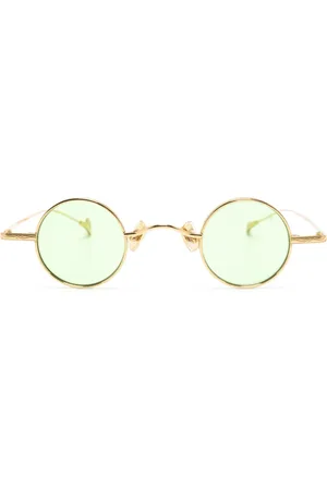 Eyepetizer Rodney engraved-detail round-frame sunglasses