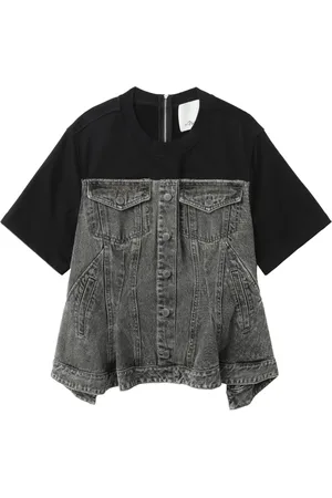 3.1 Phillip Lim Flounce denim top