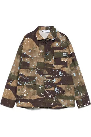 Msgm Camouflage-print shirt