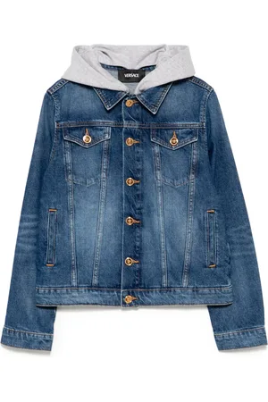 VERSACE Denim hooded jacket