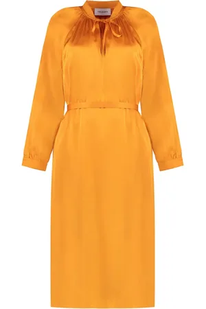 YVES SALOMON Satin midi dress
