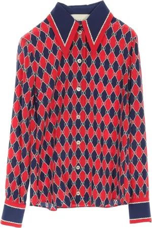 Gucci 2010s GG Rhombus silk shirt