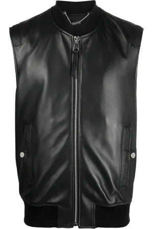 BILLIONAIRE Embroidered leather vest