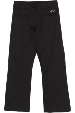Nº21 Logo-embroidered trousers