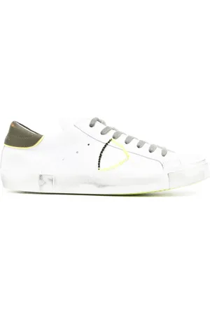 Philippe model PRSX leather low-top sneakers
