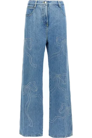 Mach & Mach Crystal-embellished jeans