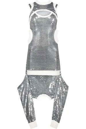 JEREMY SCOTT Sequin-embellished dress