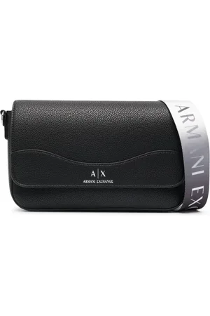 Armani Exchange Logo-print leather crossbody bag