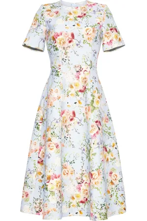 ADAM LIPPES Floral-print short-sleeve dress