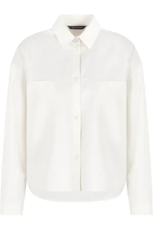 Armani Exchange Logo-jacquard cropped shirt
