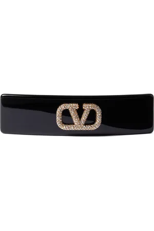 VALENTINO GARAVANI VLogo Signature crystal-embellished hair clip