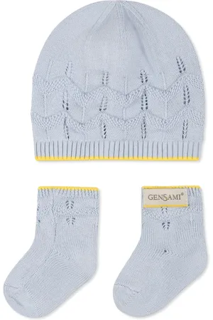 Gensami Happy ZigZag beanie hat set