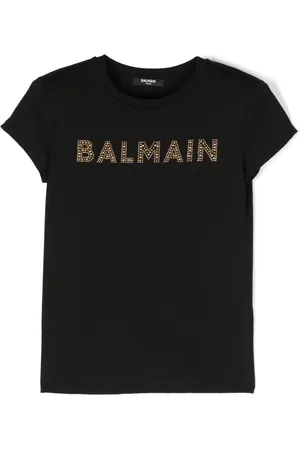 Balmain Crystal-embellished logo-print T-shirt