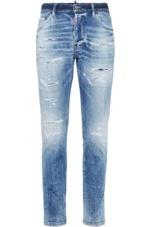 Dsquared2 Distressed stretch-cotton jeans