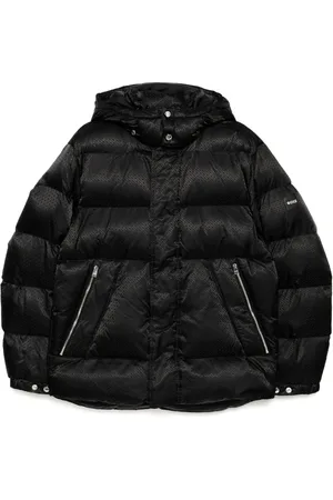 HUGO BOSS Logo-patch padded jacket
