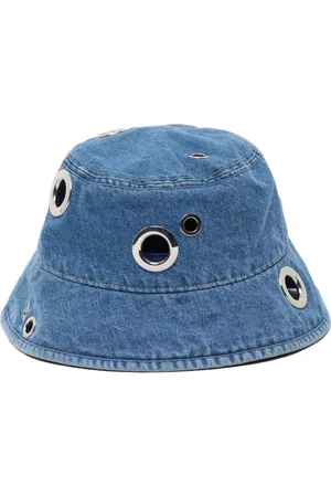 Closed Eyelet-detail bucket hat