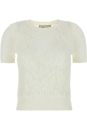 BLUMARINE Ribbed-knit T-shirt