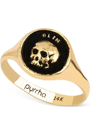Pyrrha 14K yellow What Once Was signet ring