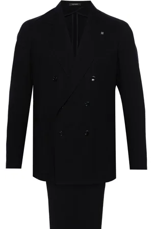 TAGLIATORE Peak-lapels double-breasted suit