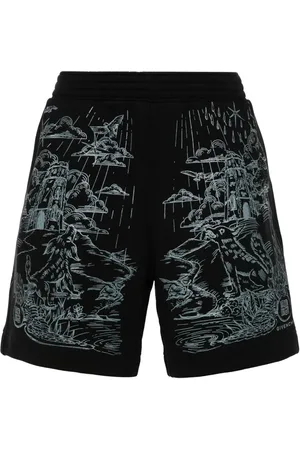 Givenchy Sketch-print cotton track shorts